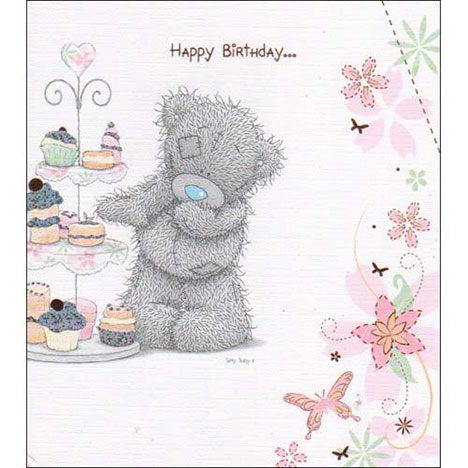 Bear with Cake Stand Me to You Bear Birthday Card £1.08